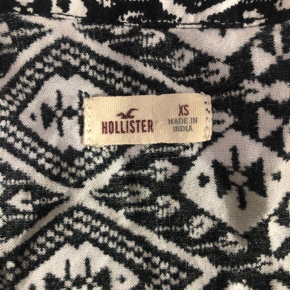 Hollister XS Open Front Cardigan Blouse with Pockets - Picture 3 of 4